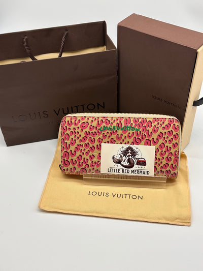 Rare 2010 Louis Vuitton Stephen Sprouse Leopard Vernis Wallet - Full Set