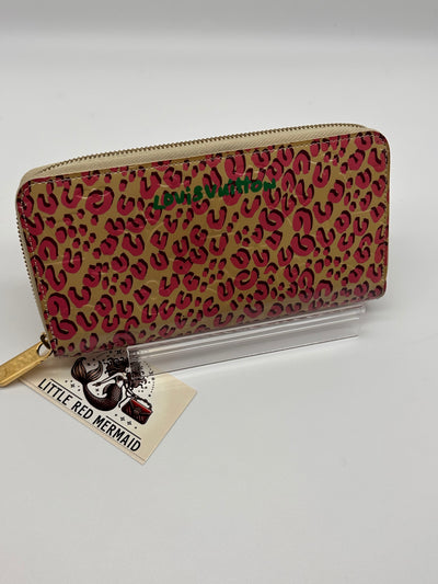Rare 2010 Louis Vuitton Stephen Sprouse Leopard Vernis Wallet - Full Set