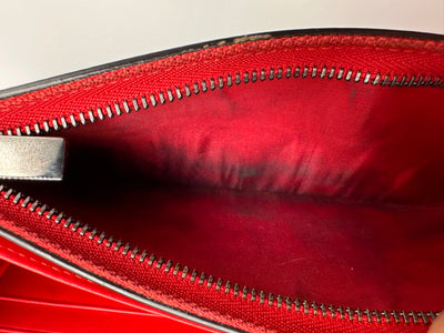 Christian Louboutin Green Leather Paloma Spike Wristlet