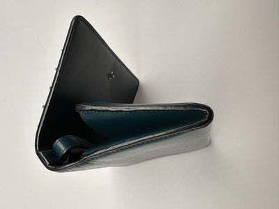 Christian Louboutin Green Leather Paloma Spike Wristlet