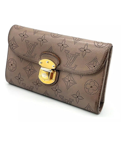 Louis Vuitton Monogram Mahina Portefeuille Amelia Taupe wallet - With Box