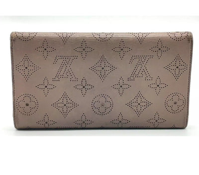 Louis Vuitton Monogram Mahina Portefeuille Amelia Taupe wallet - With Box