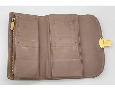 Louis Vuitton Monogram Mahina Portefeuille Amelia Taupe wallet - With Box