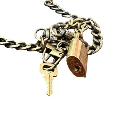 Louis Vitton Lock and Key on Chain